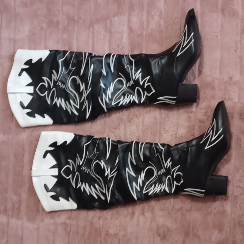 Knee hi cowboy boots